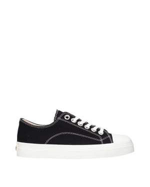 Zapatillas bajas de tela negras Moschino