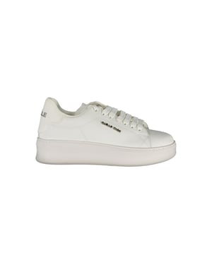 Gaelle Paris Bianco Poliuretano Zapatilla para Mujer