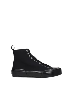 Zapatillas Altas de Tela Negras Jil Sander