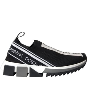 Zapatillas Sorrento Black White Slip On de Dolce & Gabbana
