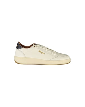 Zapatilla Blanca de Cuero para Mujer Blauer