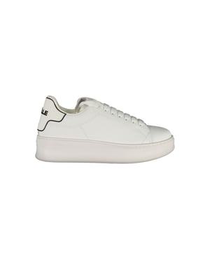 Gaelle Paris Bianco Poliuretano Zapatilla para Mujer