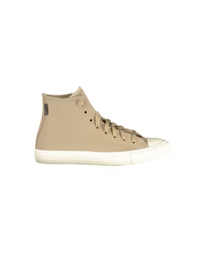 Zapatillas Unisex de Cuero Beige Converse