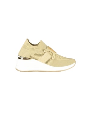 Zapatillas de mujer de poliuretano beige Laura Biagiotti
