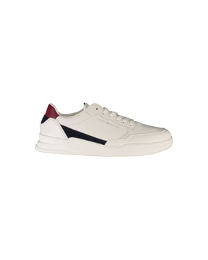 Zapatillas de Hombre de Cuero Bianco de Tommy Hilfiger