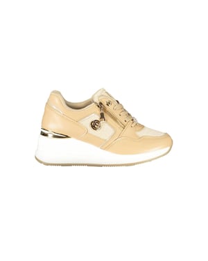Zapatillas para mujer de poliéster beige Laura Biagiotti