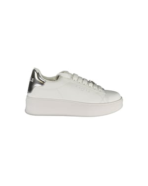 Gaelle Paris Bianco Poliuretano Zapatilla para Mujer