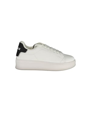 Gaelle Paris Bianco Poliuretano Zapatilla para Mujer