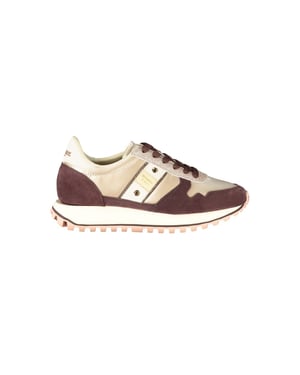 Zapatilla de Mujer de Cuero Beige Blauer