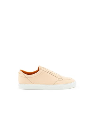 Zapatillas de cuero rosa de Burberry de corte bajo
