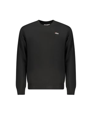 Sudadera de Hombre Fila de Algodón Orgánico Negro
