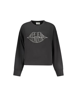 Sudadera de mujer de algodón negro Pepe Jeans
