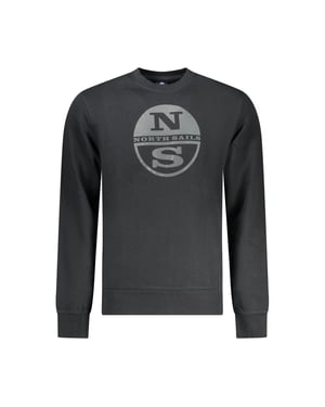 Sudadera de algodón negra para hombre North Sails