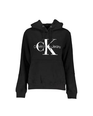 Sudadera de mujer de algodón negra Calvin Klein