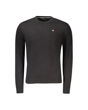 Sudadera de algodón negra para hombre Napapijri