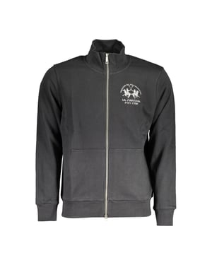 Sudadera de hombre de algodón negra La Martina