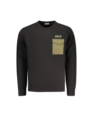 Sudadera de algodón negro para hombre Rifle