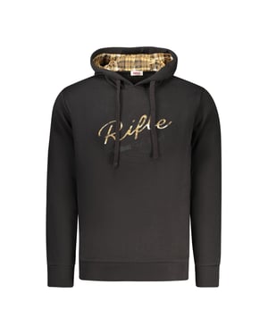 Sudadera de algodón negro para hombres Rifle