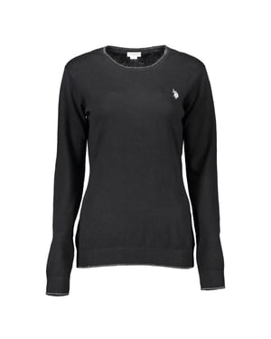 SUDADERA DE ALGODÓN NEGRA U.S. POLO ASSN.