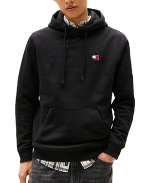 Sudadera con Capucha de Bandera Pequeña Corte Normal