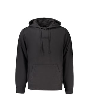 Sudadera para hombre Guess Jeans de algodón orgánico negra