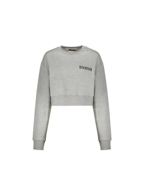 Sudadera corta con logotipo de Balmain