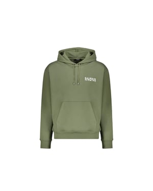 Sudadera con capucha y motivo del logotipo de Balmain