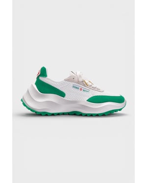Zapatillas Casablanca Atlantis Blancas Y Verdes