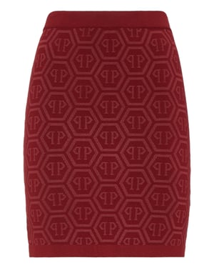 Minifalda De Punto Monogram