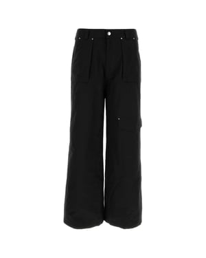 Pantalón Cargo de Algodón Negro