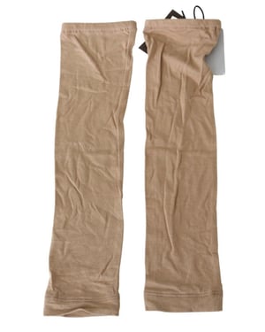 Mangas Largas Beige de Punto Elástico