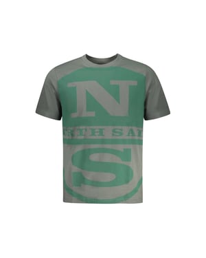 Camiseta de algodón verde para hombre North Sails