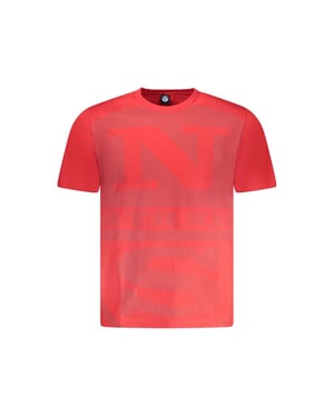 Camiseta de algodón roja para hombre North Sails