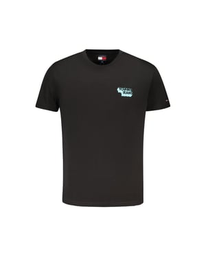 Camiseta de Hombre Negra de Algodón Tommy Hilfiger
