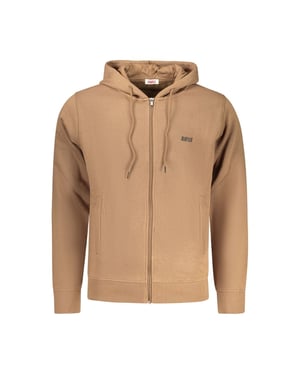 Sudadera con capucha de algodón Marrone para hombres Rifle