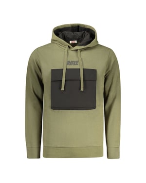 Sudadera con capucha para hombres Rifle Verde de algodón