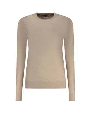 Suéter de mujer de viscosa beige Noruega 1963