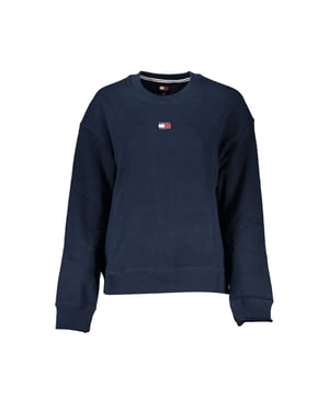 Sudadera de algodón azul para mujer Tommy Hilfiger