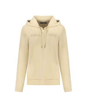 Sudadera de mujer de algodón beige Freddy