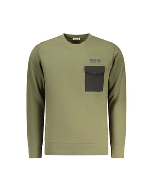 Sudadera de Hombre Rifle Verde de Algodón