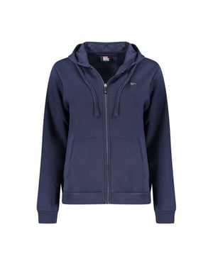 Sudadera de Algodón Azul para Mujer con Capucha y Cremallera Norway 1963