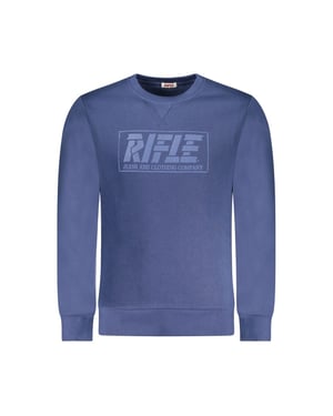 Sudadera para hombre de algodón azul Rifle