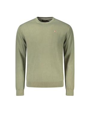 Suéter de algodón verde Napapijri para hombres
