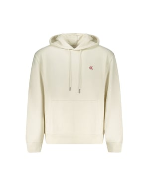 Sudadera de algodón blanca para hombre Calvin Klein
