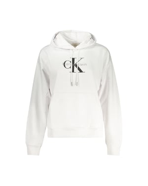 Sudadera de algodón blanca para mujer Calvin Klein