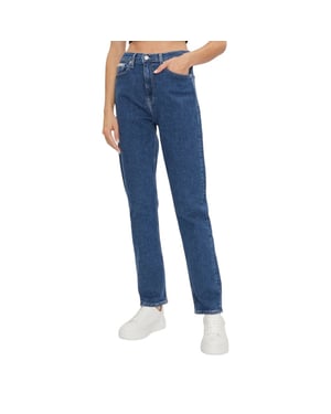 Jeans de pierna recta de tiro alto