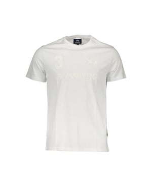 La Martina Bianco Camiseta de Algodón para Hombre