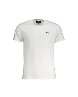 La Martina Bianco Camiseta de Algodón para Hombre