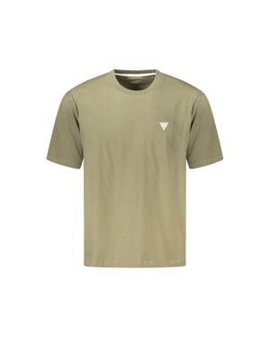 Camiseta de Algodón Verde para Hombre Guess Jeans