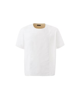 Camiseta de Algodón Blanca Emporio Armani